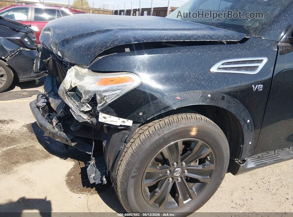 JN8AY2NE0H9707964 2017 NISSAN ARMADA Black წინა ხედი