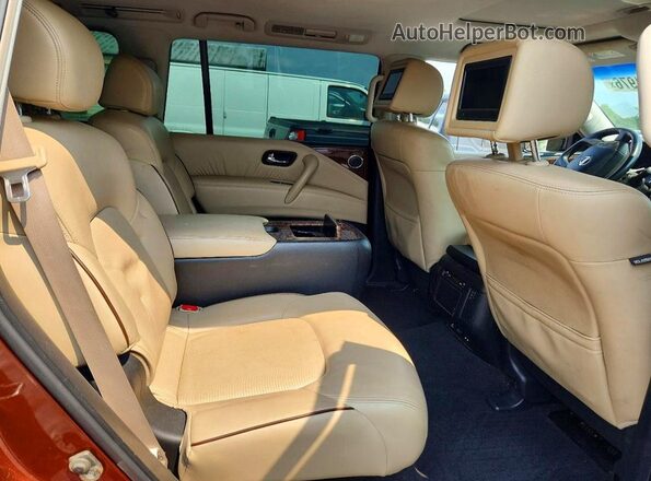 JN8AY2NE3H9701365 2017 NISSAN ARMADA Orange უკანა სალონის ხედი