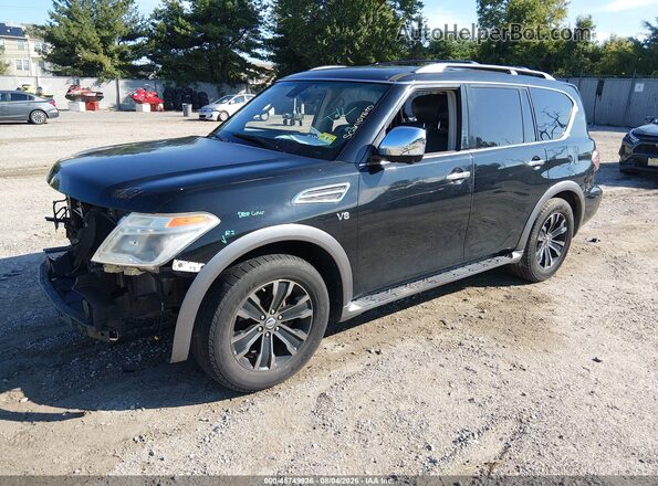 JN8AY2NE3H9705819 2017 NISSAN ARMADA Черный Передняя левая четверть