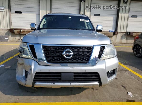 JN8AY2NE3H9706047 2017 NISSAN ARMADA Серебряный Вид спереди