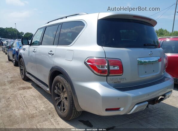 JN8AY2NE3J9734100 2018 NISSAN ARMADA Silver Trasero izquierdo