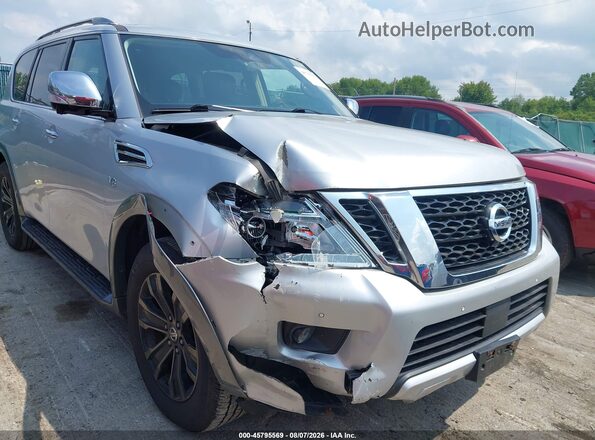 JN8AY2NE3J9734100 2018 NISSAN ARMADA Silver Vista frontal