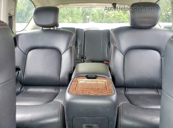 JN8AY2NE7H9704821 2017 NISSAN ARMADA Black Widok tylnych siedzeń