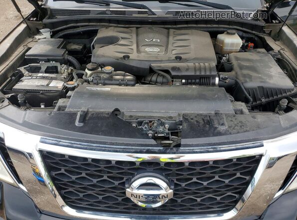 JN8AY2NE7H9704821 2017 NISSAN ARMADA Black Widok komory silnika