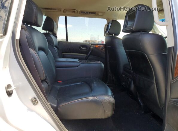 JN8AY2NF0H9302681 2017 NISSAN ARMADA Silver უკანა სალონის ხედი