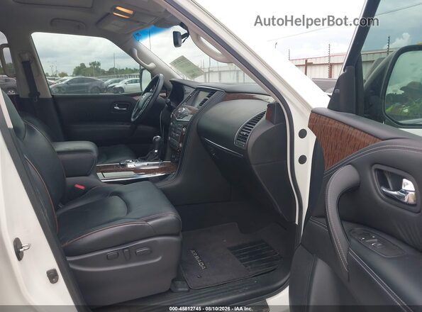 JN8AY2NF1H9301801 2017 NISSAN ARMADA White Front interior view