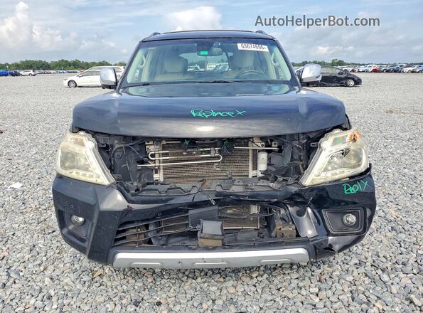 JN8AY2NF2H9304609 2017 NISSAN ARMADA Black Դիմացի տեսք
