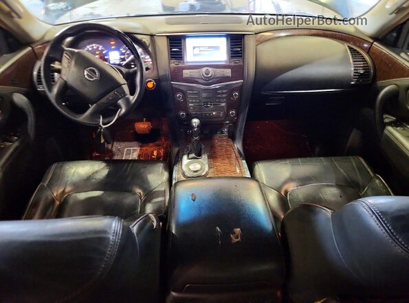 JN8AY2NF3H9300066 2017 NISSAN ARMADA Черный Вид щитка приборов
