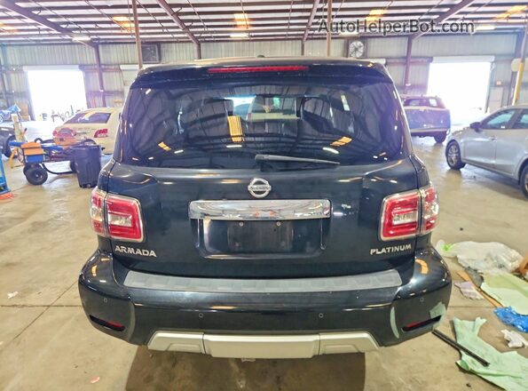 JN8AY2NF3H9300066 2017 NISSAN ARMADA Черный Вид салона спереди