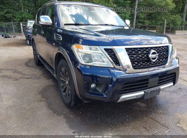 JN8AY2NF3H9301766 2017 NISSAN ARMADA Blue Vista frontal