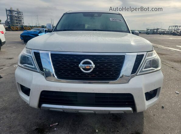 JN8AY2NF4J9330991 2018 NISSAN ARMADA White Vista frontal
