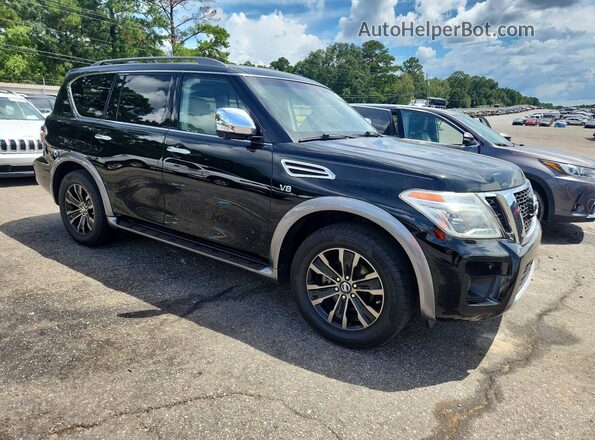 JN8AY2NF5H9301493 2017 NISSAN ARMADA Black უკანა სავარძლების ხედი
