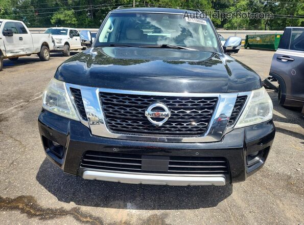 JN8AY2NF5H9301493 2017 NISSAN ARMADA Black VIN კოდის სტიკერის ხედი