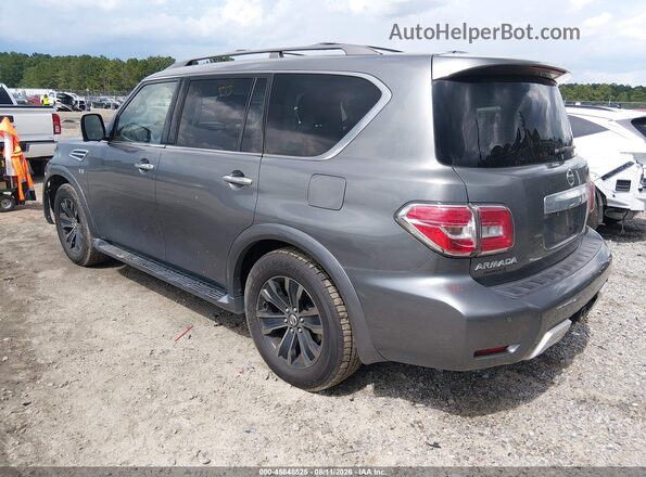 JN8AY2NF5J9330109 2018 NISSAN ARMADA Gray Trasero izquierdo