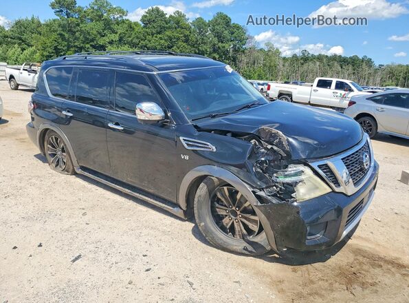 JN8AY2NF6H9303687 2017 NISSAN ARMADA Черный Передняя правая четверть