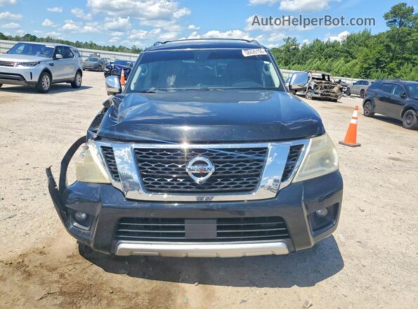 JN8AY2NF6H9303687 2017 NISSAN ARMADA Черный Вид спереди