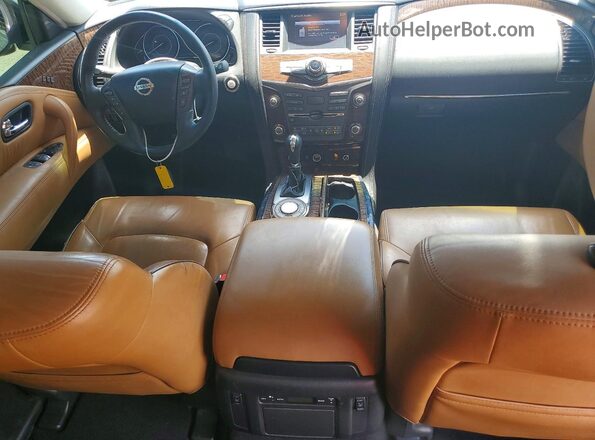 JN8AY2NF6H9303687 2017 NISSAN ARMADA Черный Вид панели приборов