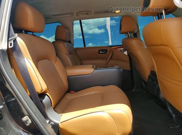 JN8AY2NF6H9303687 2017 NISSAN ARMADA Черный Вид задней части салона