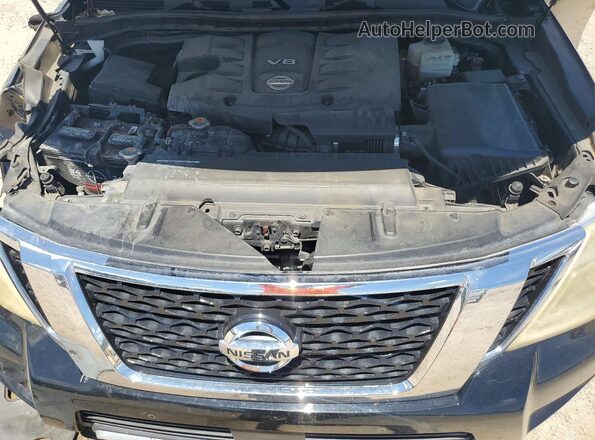 JN8AY2NF6H9303687 2017 NISSAN ARMADA Черный Вид подкапотного пространства