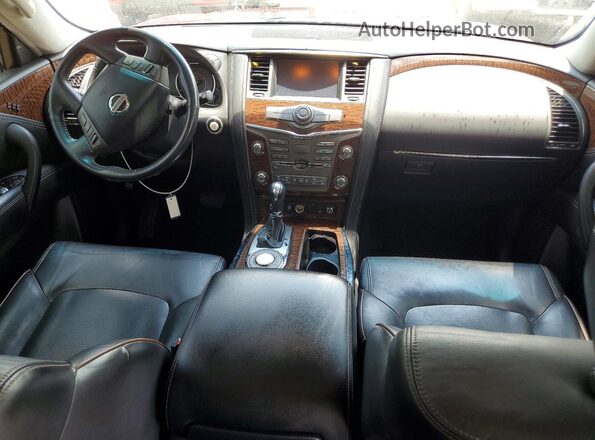 JN8AY2NF8H9300709 2017 NISSAN ARMADA Burgundy Widok deski rozdzielczej