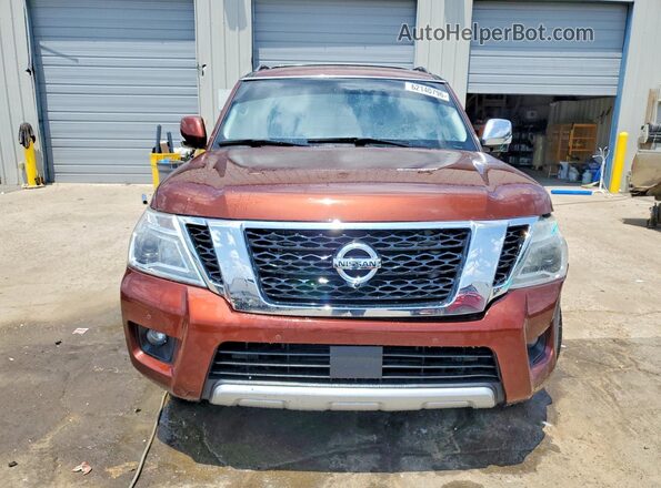 JN8AY2NF8H9300709 2017 NISSAN ARMADA Burgundy Widok z przodu