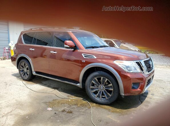 JN8AY2NF8H9300709 2017 NISSAN ARMADA Burgundy Przód prawy