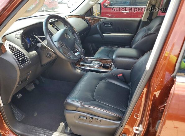 JN8AY2NF8H9300709 2017 NISSAN ARMADA Burgundy Widok wnętrza z przodu