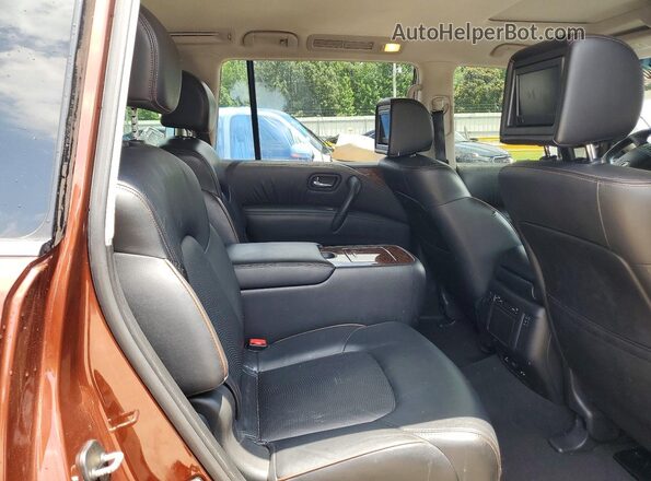 JN8AY2NF8H9300709 2017 NISSAN ARMADA Burgundy Widok wnętrza z tyłu