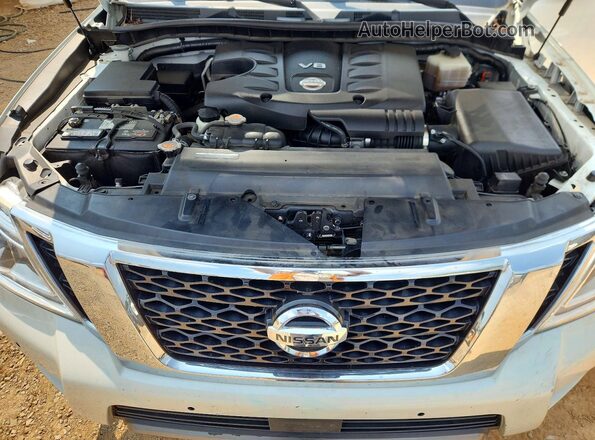 JN8AY2NF8K9350369 2019 NISSAN ARMADA White Engine compartment view