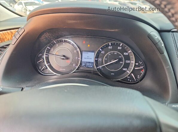JN8AY2NF8K9350369 2019 NISSAN ARMADA White Instrument cluster view