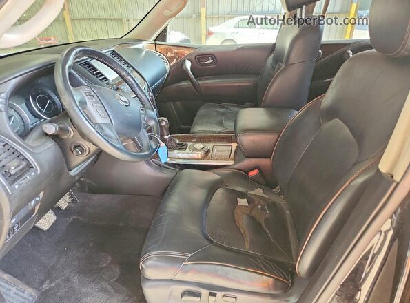 JN8AY2NF9H9302470 2017 NISSAN ARMADA Black Вид салону спереду