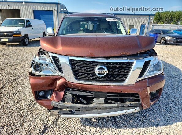 JN8AY2NF9J9331148 2018 NISSAN ARMADA Brown Դիմացի տեսք