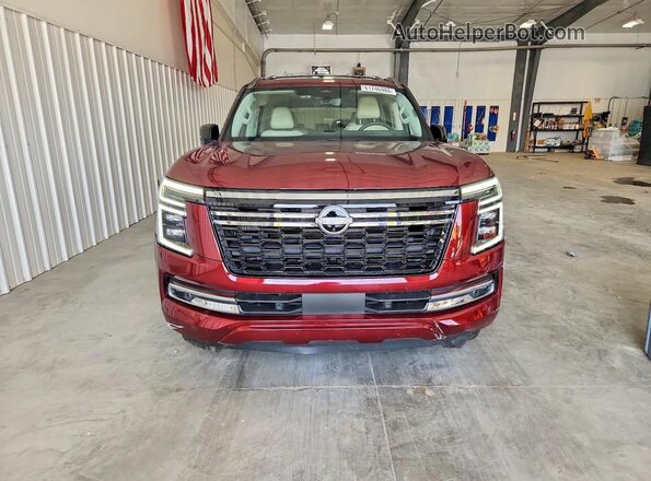 JN8AY3CF0S9500337 2025 NISSAN ARMADA Burgundy Vista frontal