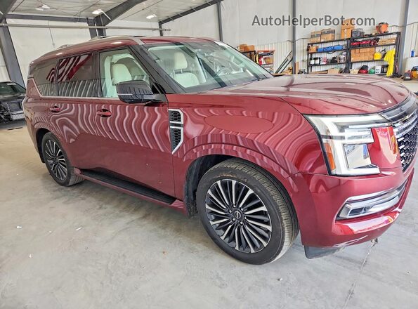 JN8AY3CF0S9500337 2025 NISSAN ARMADA Burgundy Delantero derecho