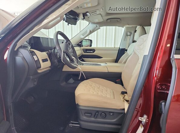 JN8AY3CF0S9500337 2025 NISSAN ARMADA Burgundy Vista interior delantera