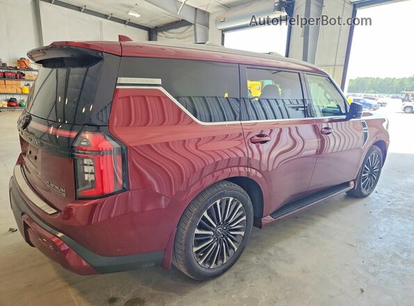 JN8AY3CF0S9500337 2025 NISSAN ARMADA Burgundy Trasero derecho