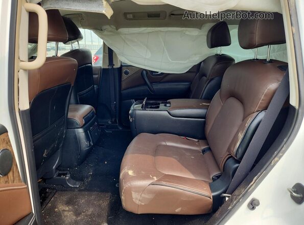 JN8AZ2AE9P9307483 2023 INFINITI QX80 White Vista interior trasera