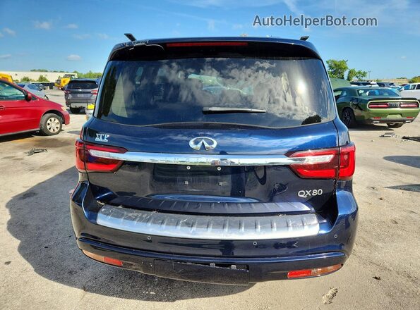 JN8AZ2AF0N9740924 2022 INFINITI QX80 Blue Rear view