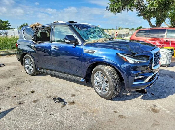 JN8AZ2AF0N9740924 2022 INFINITI QX80 Blue Front right