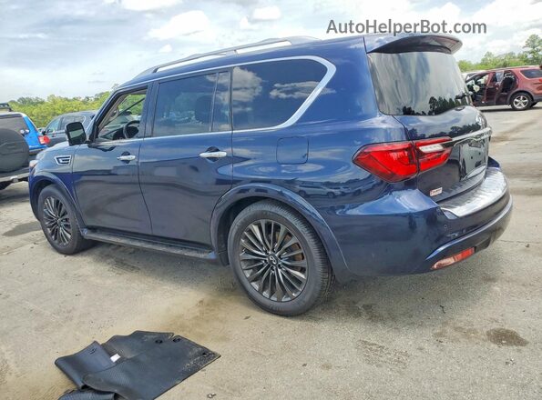 JN8AZ2AF7N9740502 2022 INFINITI QX80 Синий Задняя левая четверть