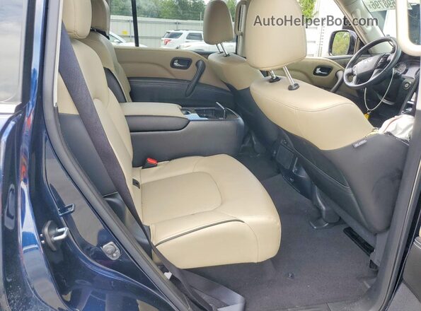 JN8AZ2AF7N9740502 2022 INFINITI QX80 Синий Вид задней части салона