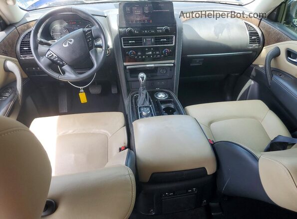 JN8AZ2AF7N9740502 2022 INFINITI QX80 Синий Вид панели приборов
