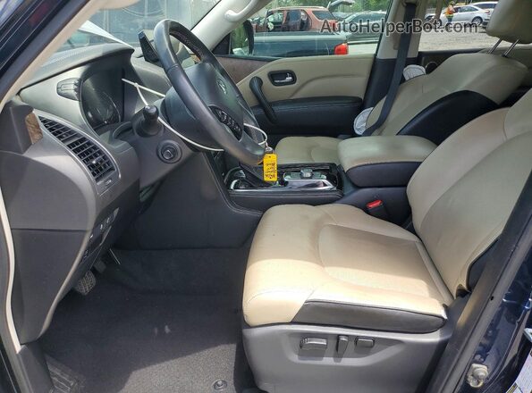JN8AZ2AF7N9740502 2022 INFINITI QX80 Синий Вид салона спереди