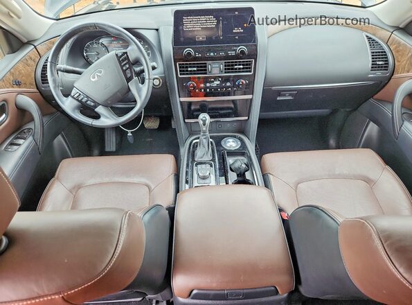 JN8AZ2AFXP9757118 2023 INFINITI QX80 Black წინა პანელის ხედი