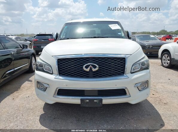 JN8AZ2ND5G9801339 2016 INFINITI QX80 Cream ხელსაწყოთა პანელის ხედი