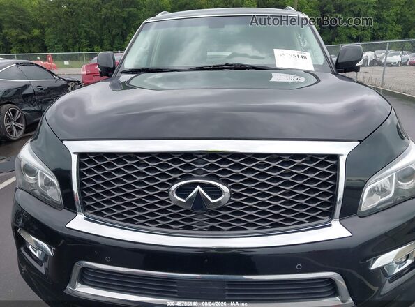 JN8AZ2NE5H9155455 2017 INFINITI QX80 Black Vista frontal