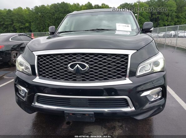 JN8AZ2NE5H9155455 2017 INFINITI QX80 Black Vista del cuadro de instrumentos
