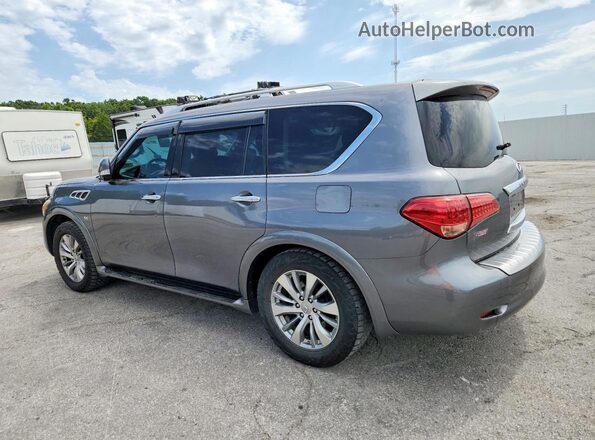 JN8AZ2NE5H9155553 2017 INFINITI QX80 Gray Rear left