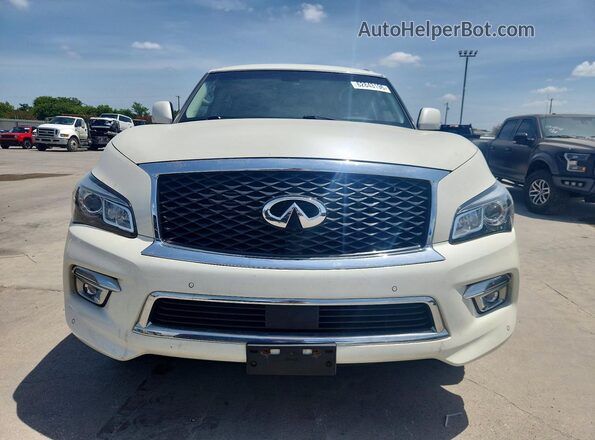 JN8AZ2NE5H9160896 2017 INFINITI QX80 White Widok z przodu