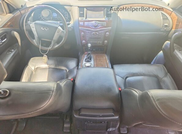 JN8AZ2NE5H9160896 2017 INFINITI QX80 White Widok deski rozdzielczej